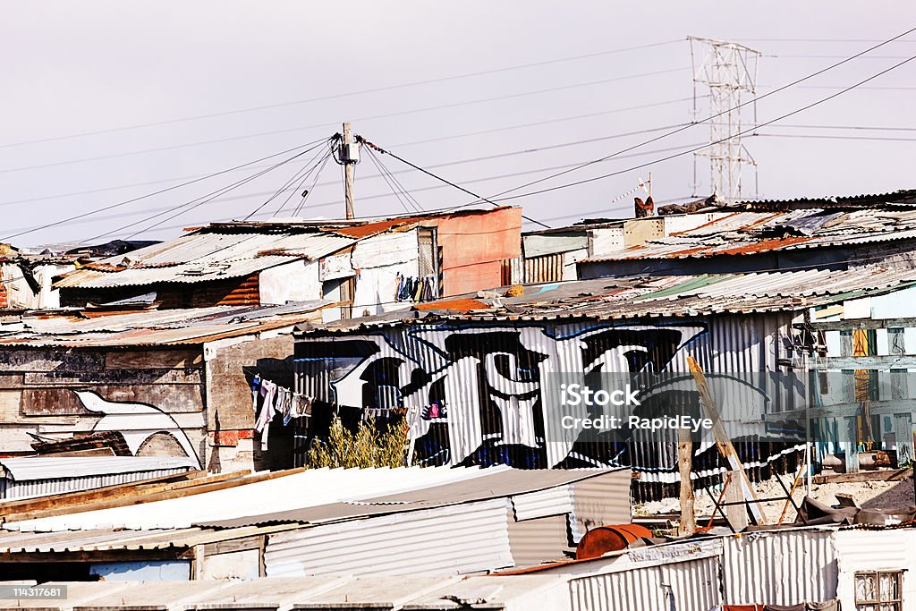 Shacks, África do Sul - Foto de stock de Barraco royalty-free