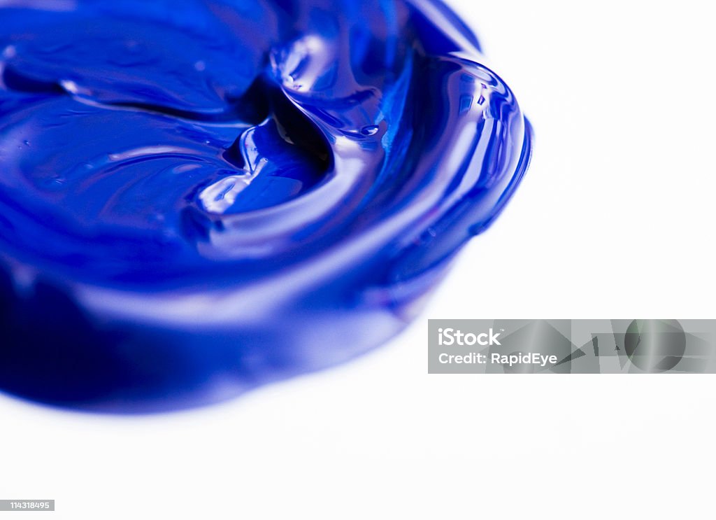 青の絵の具 - カラー画像のロイヤリティフリーストックフォト