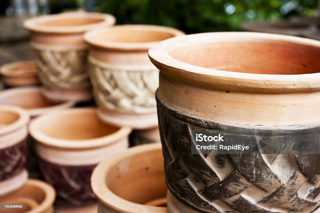 Vasi di Terracotta - Foto stock royalty-free di Vaso da fiori