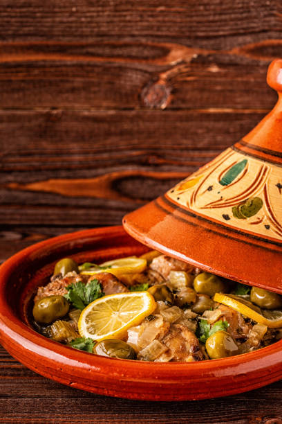 istock Traditional Moroccan chicken tagine with olives and salted lemons 1143191810