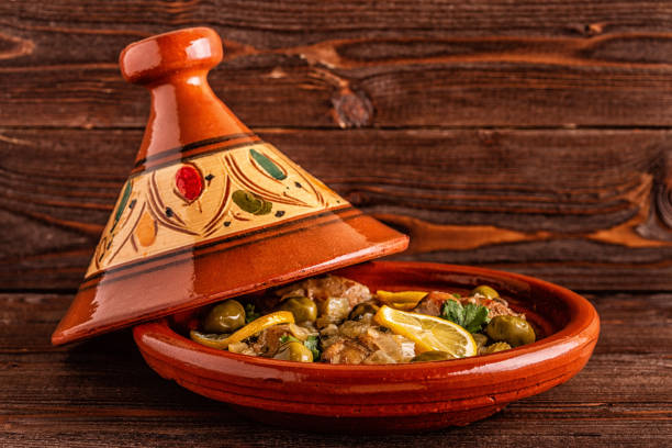 istock Traditional Moroccan chicken tagine with olives and salted lemons 1143191812