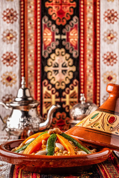 istock Vegetable tagine with almond and chickpea couscous 1143192010