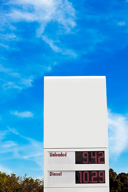 istock Gas station sign 114319308