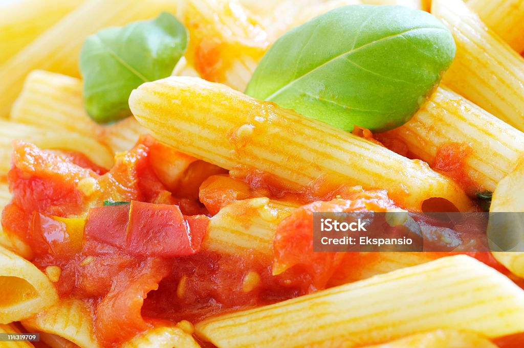 Piatto di Pasta Close-Up - Foto stock royalty-free di Alimentazione sana