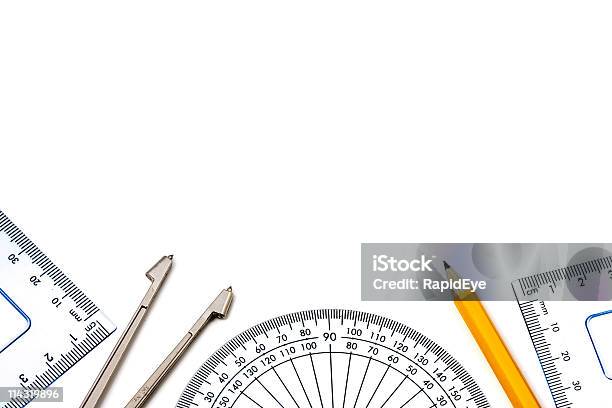 Frameborder Math Math Border Stock Photo - Download Image Now - Protractor, Set Square ...