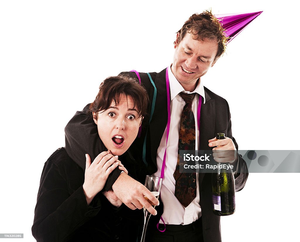 Office party harassment  30-39 Years Stock Photo