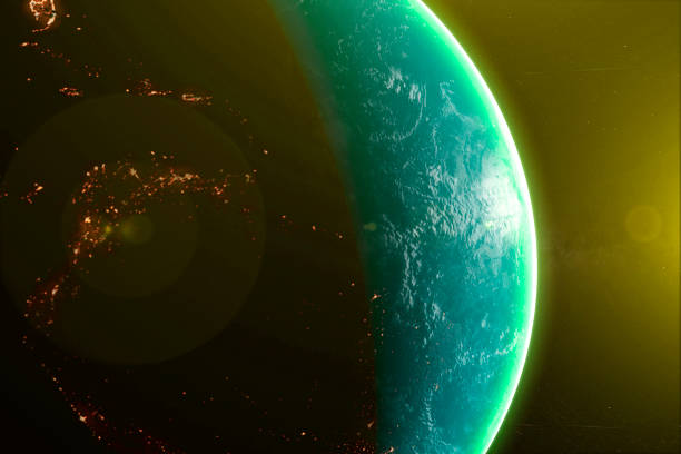 istock sun ray over the  earth, view from  space, elements of this image furnished by nasa b 1143203365