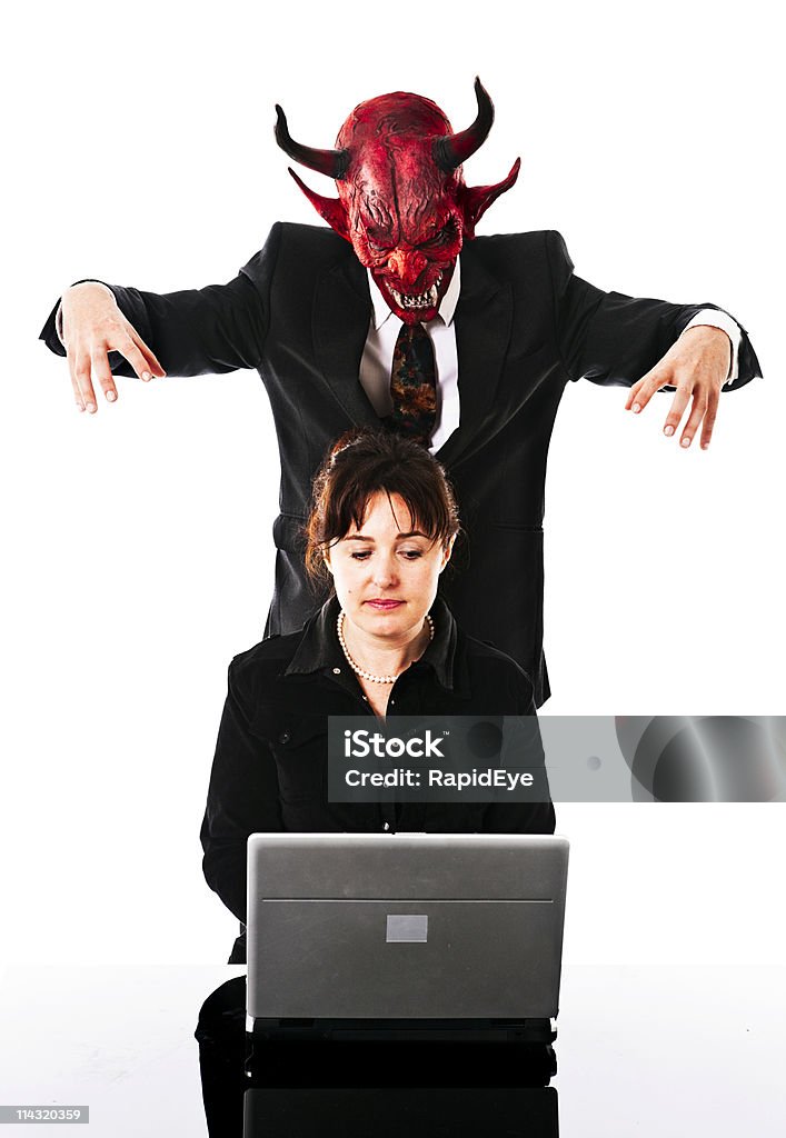 Imminente business Demone - Foto stock royalty-free di Dirigente