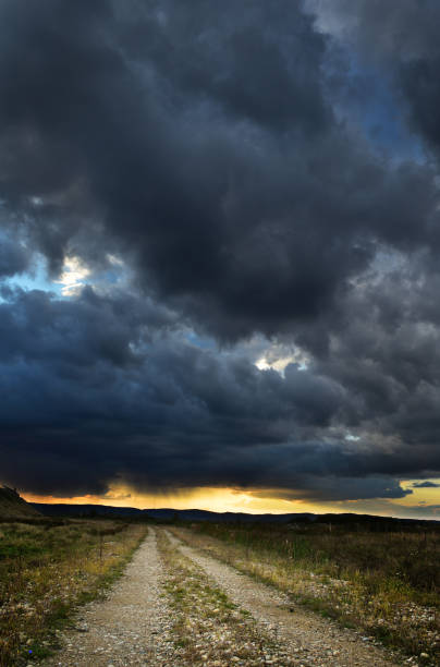 istock Dramatic storm sky in early Autumn 1143204015