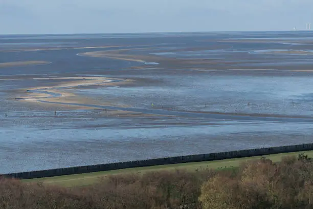 The island of Neuwerk in the North Sea off the mouth of the Elbe