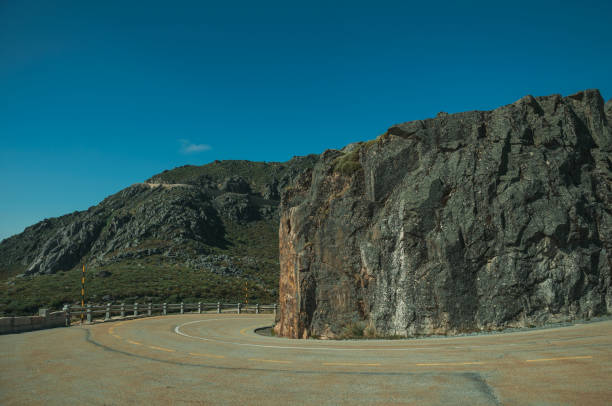 istock Roadway passing through rocky landscape 1143206122