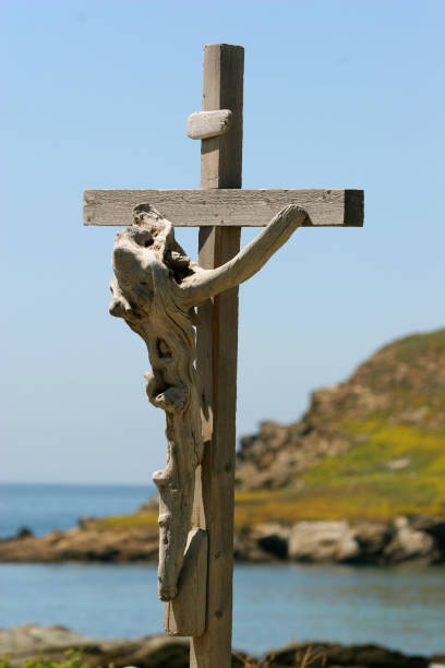 istock Christ in driftwood, Corsica, Corsica 1143208689