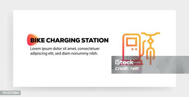 Bike Charging Station Icon Concept Stock Illustration - Download Image Now - Electric Bicycle, Electric Vehicle Charging Station, Icon Symbol