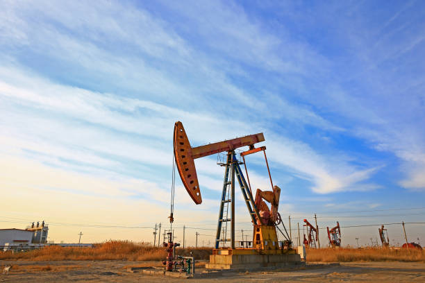 istock The oil pump, industrial equipment 1143213863