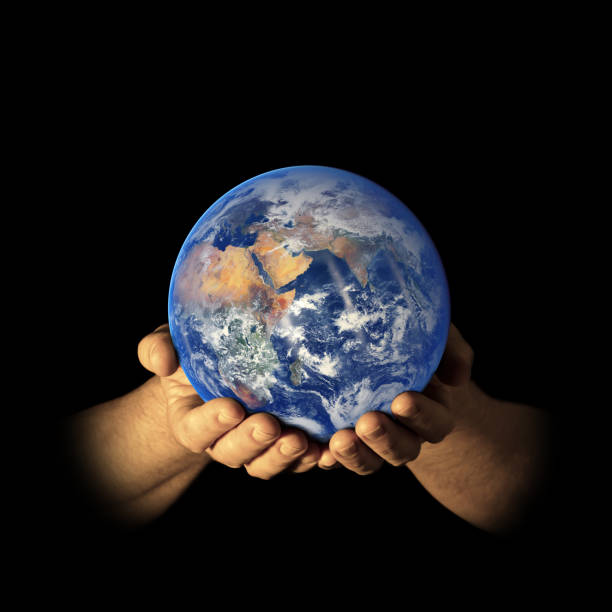 istock Earth in my hands - East view 1143214303