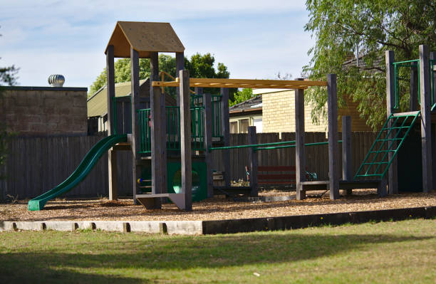 istock Children playground in public park 1143215356