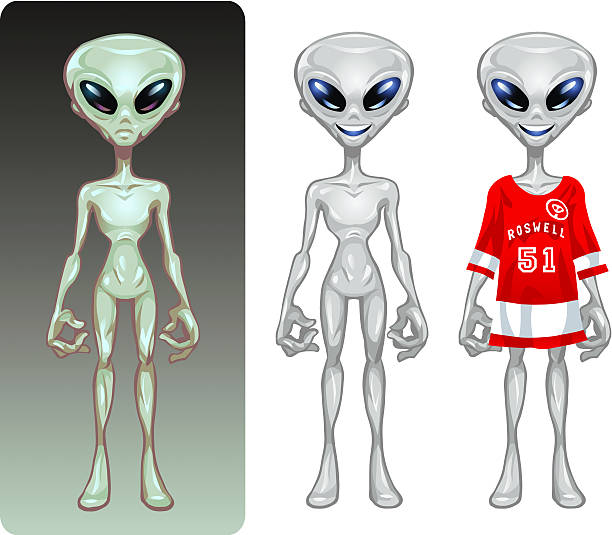 illustrations, cliparts, dessins animés et icônes de alien roswell - mascot alien space mystery