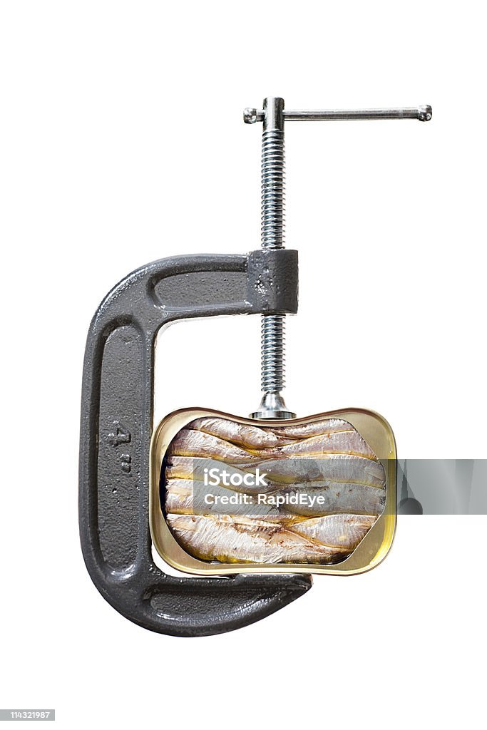 Affollano sardine - Foto stock royalty-free di Affollato