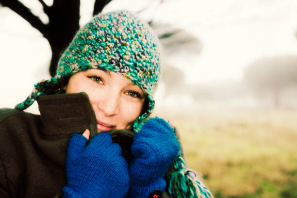 istock Foggy winter girl 114322936