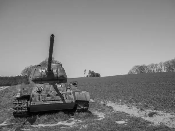 Photo of Russian T-34 tank