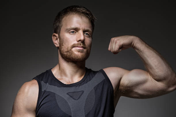 istock Athletic Handsome male in a studio shot 1143231466
