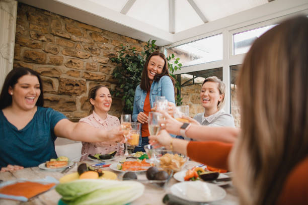 istock Celebrating with her Close Friends 1143231894