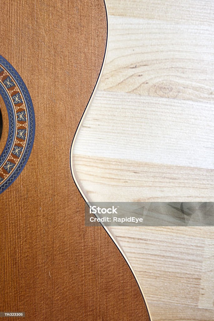 Cedar Gitara przed maple do prasowania - Zbiór zdjęć royalty-free (Abstrakcja)