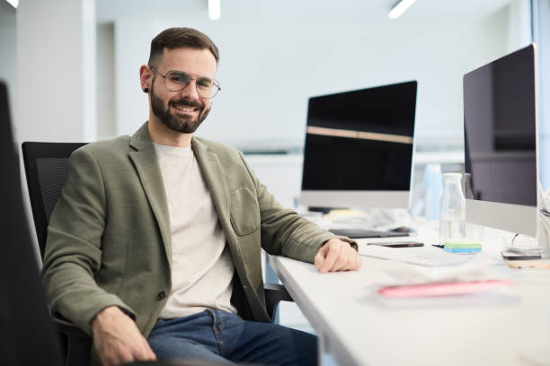 istock Business person looking at camera. 1143233360