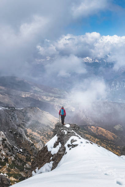 istock Alpinist on the Mountain Ridge 1143233571