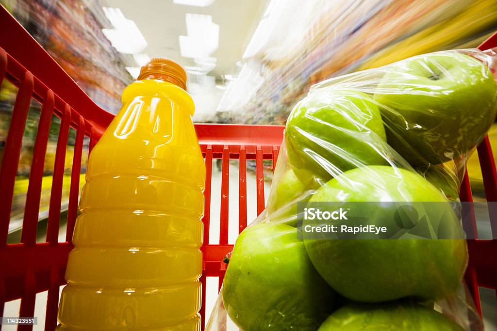 Shopping basket  Plastic Stock Photo