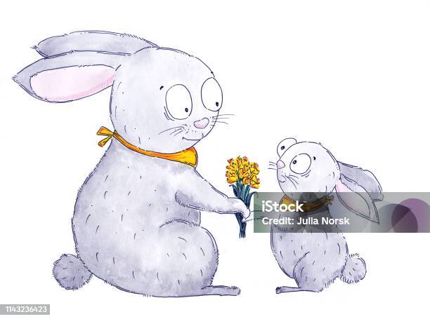 Easter Is Coming Stock Illustration - Download Image Now - Animal, Animal Family, Baby Rabbit