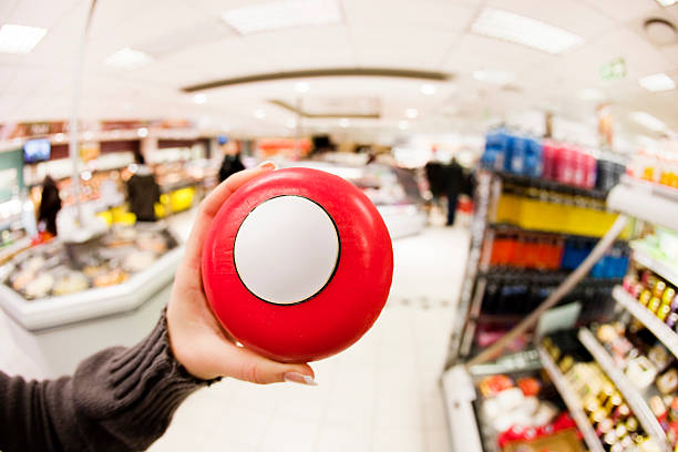 istock Shopping for cheese in supermarket 114323744
