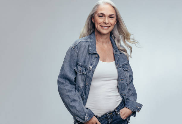 istock Stylish senior woman 1143239669
