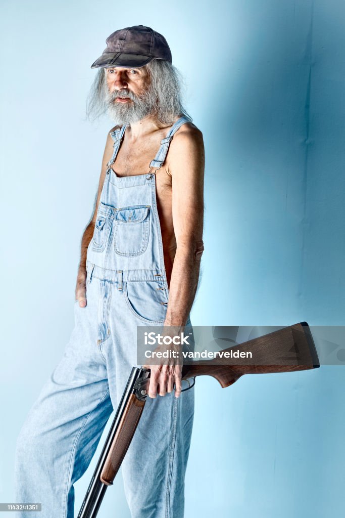 Hillbilly Portrait Stock Photo - Download Image Now - 60-69 Years
