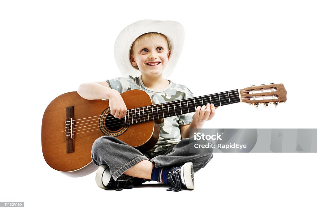 Criança com espanhol Guitarra clássica - Royalty-free 6-7 Anos Foto de stock