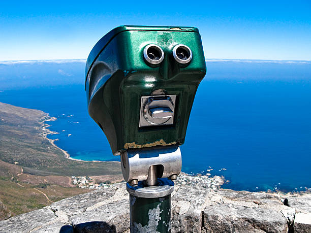 istock View from top of Table Mountain, Cape Town, with binoculars 114324259