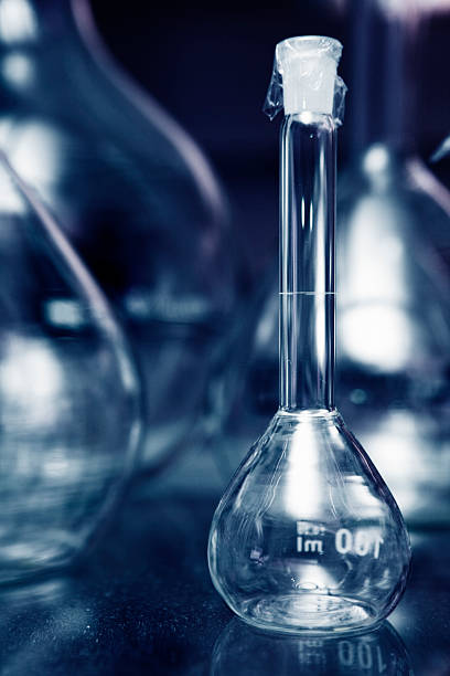 istock Chemistry flask and other laboratory glassware 114324266