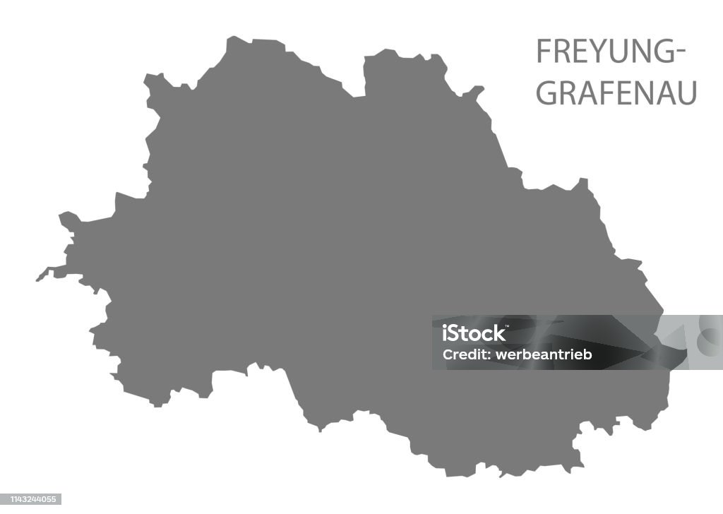フライウンググラフェナウグレー郡地図バイエルン州ドイツ アイコンのベクターアート素材や画像を多数ご用意 アイコン, イラストレーション
