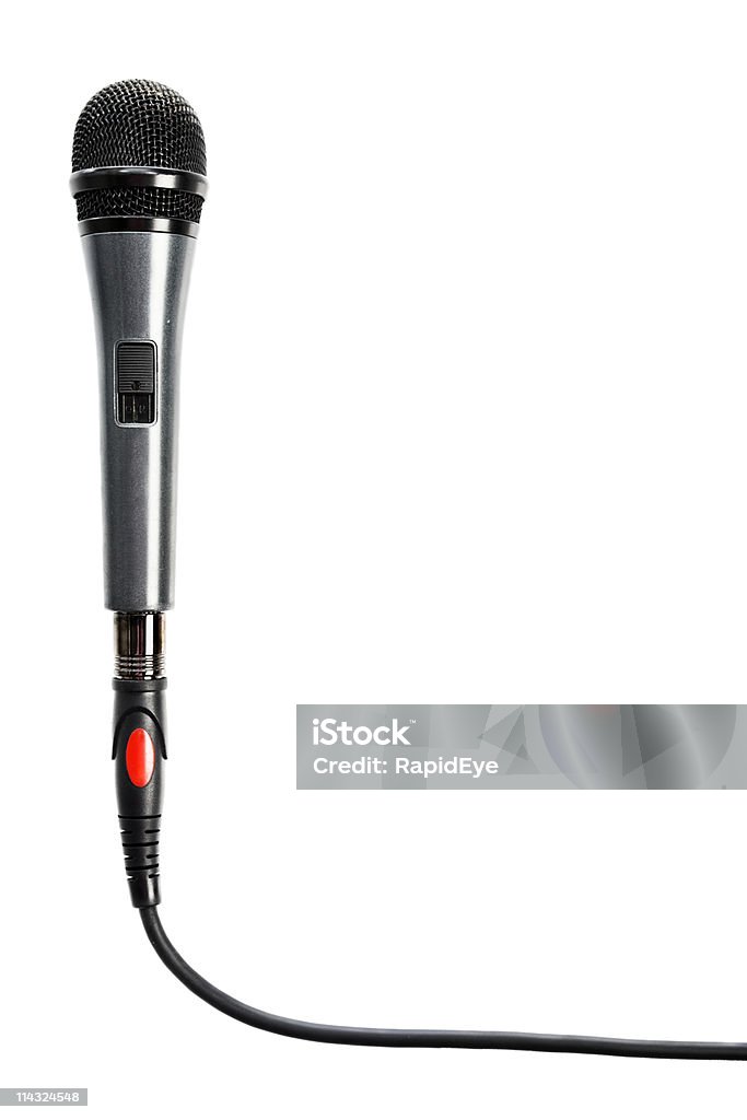 Microfone e cabo limite - Royalty-free Arame Foto de stock