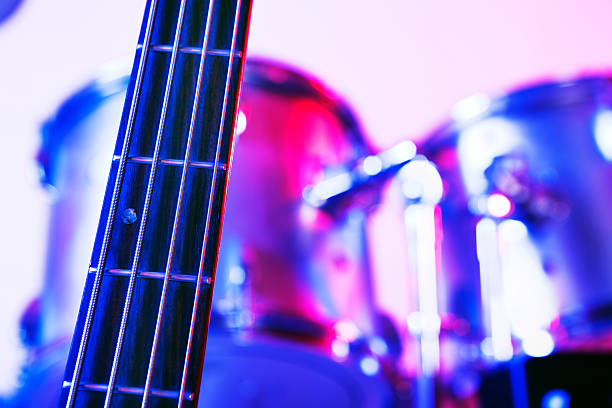 istock Bass guitar and drums 114324584