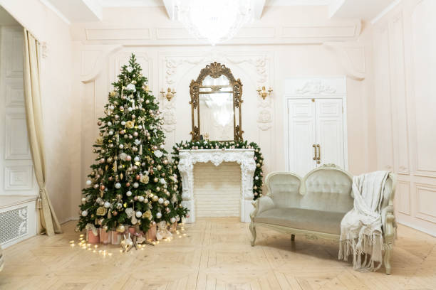 istock Christmas decor in a bright room before the new year 1 1143251564