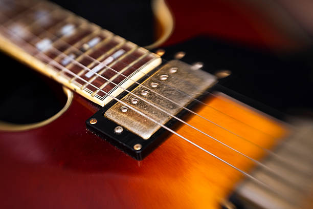 istock Jazz blues guitar close-up 114325275