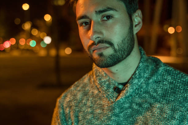 istock Young man in winter clothes 1143254308