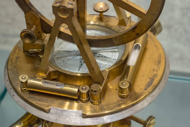 istock Old compass, astrolabe. Retro stale. Soft focus. 1143258387