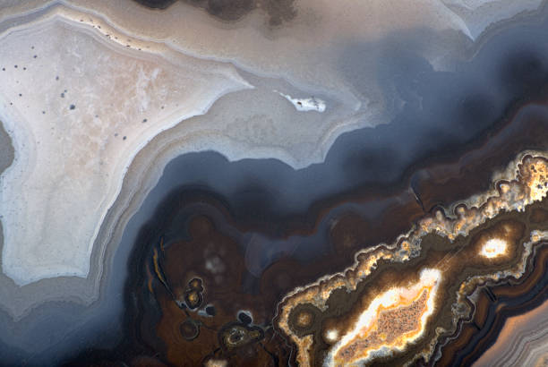 istock macro of grey and brown agate 1143260031