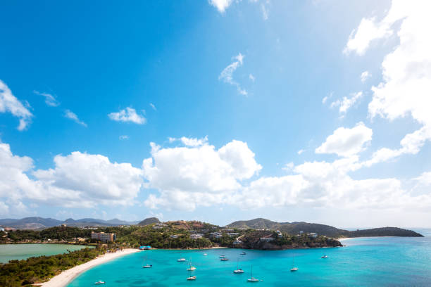 istock Caribbean beach - Deep Bay, Antigua & Barbuda 1143260203