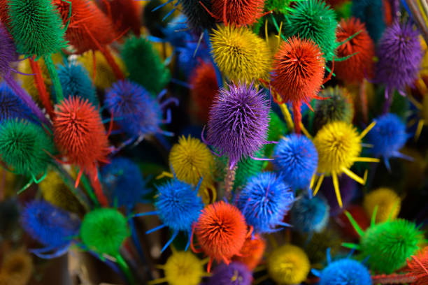 The Bouquet with many colorful flowers