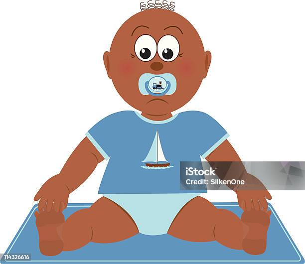 Baby Boy Stock Illustration - Download Image Now - African-American Ethnicity, Baby - Human Age, Baby Blanket