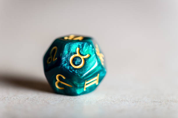 istock Astrology Dice with zodiac symbol of Taurus 1143267676