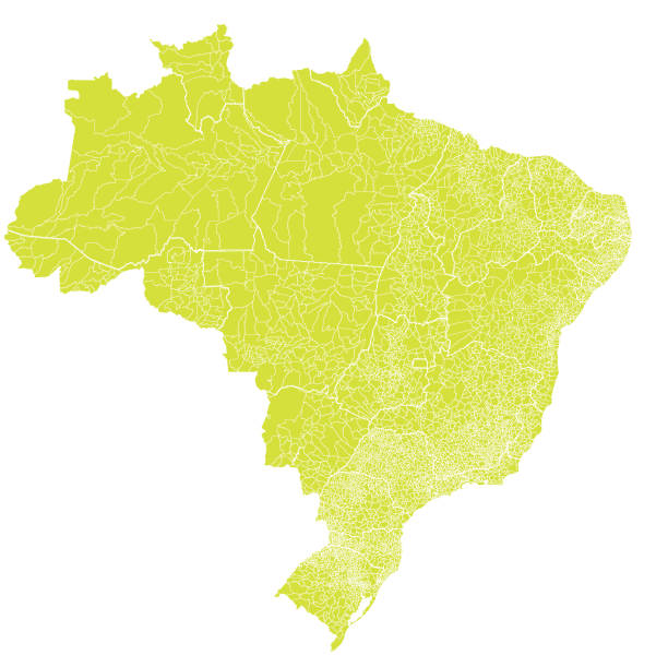Brazil Brazil: state and municipal division mapa stock illustrations